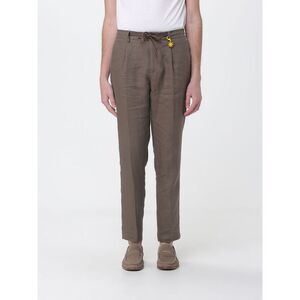 Manuel Ritz Men Linen Slim Fit Trousers With Drawstring Manuel Ritz